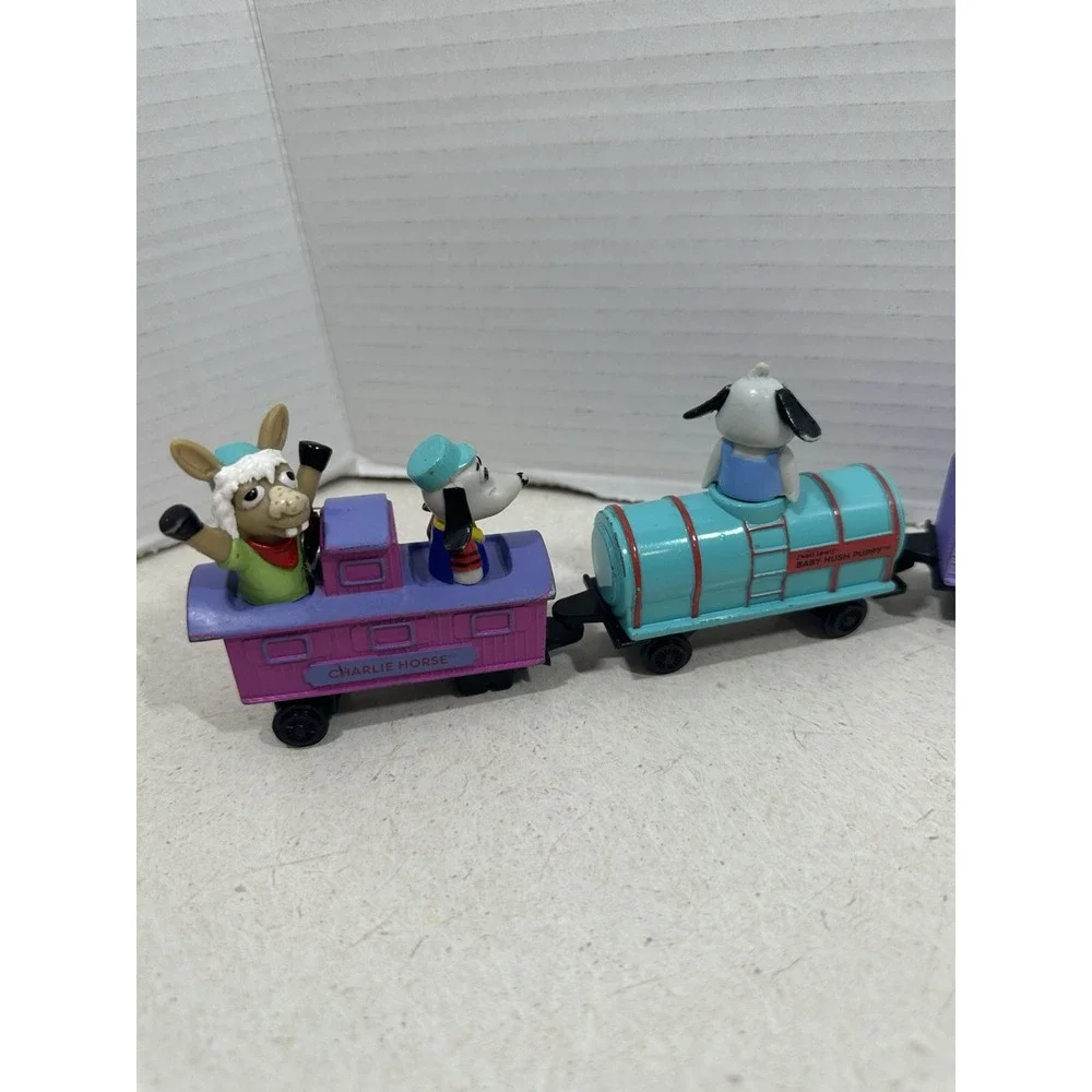 Vintage 1994 ERTL Shari Lewis Lamb Chop Toy Kids Train Set Diecast 6 Car Set